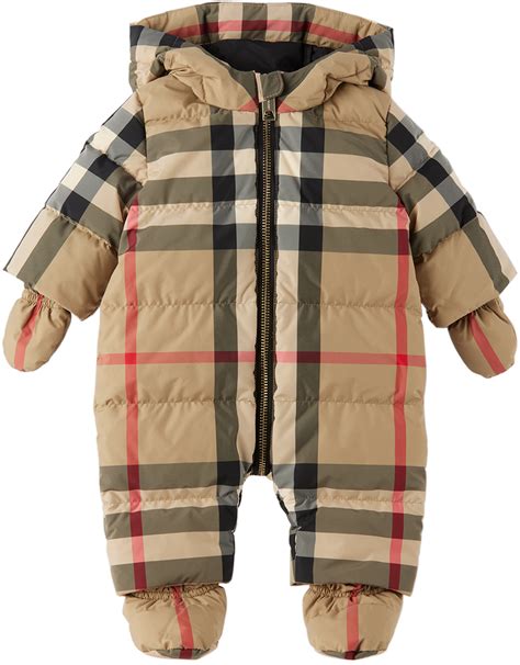 burberry baby snowsuit|burberry snowsuit baby girl.